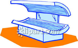 Tanning Bed   Royalty Free Clipart Picture