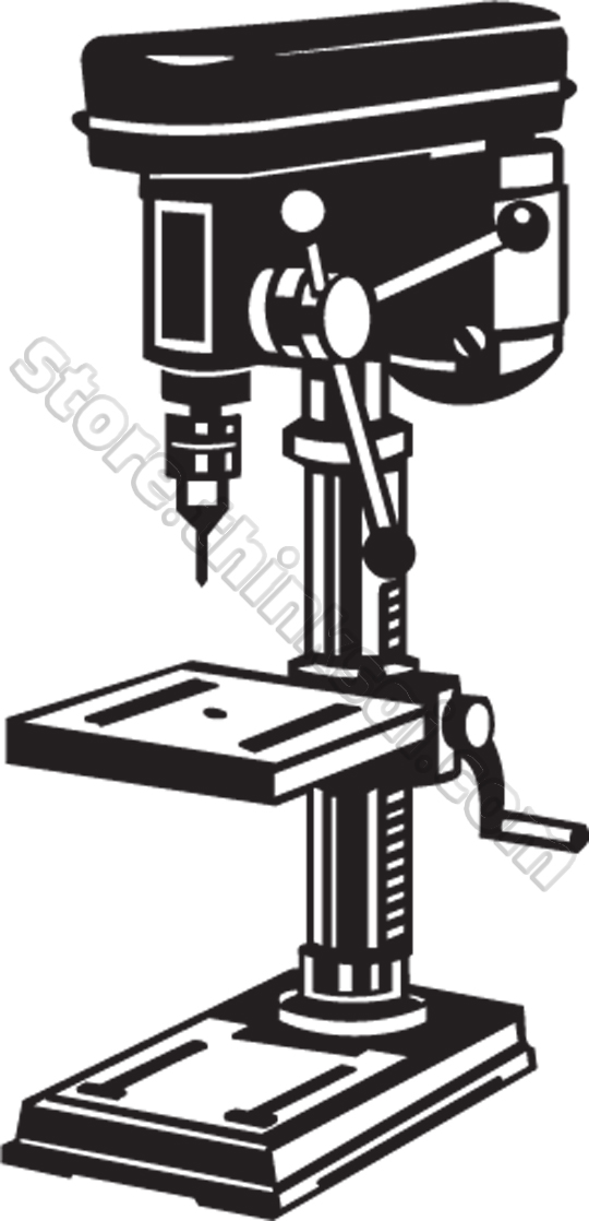 Tools Drill Press 01 Drill Press Illustration
