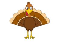 Turkey Feathers Spread Out Clipart 58178