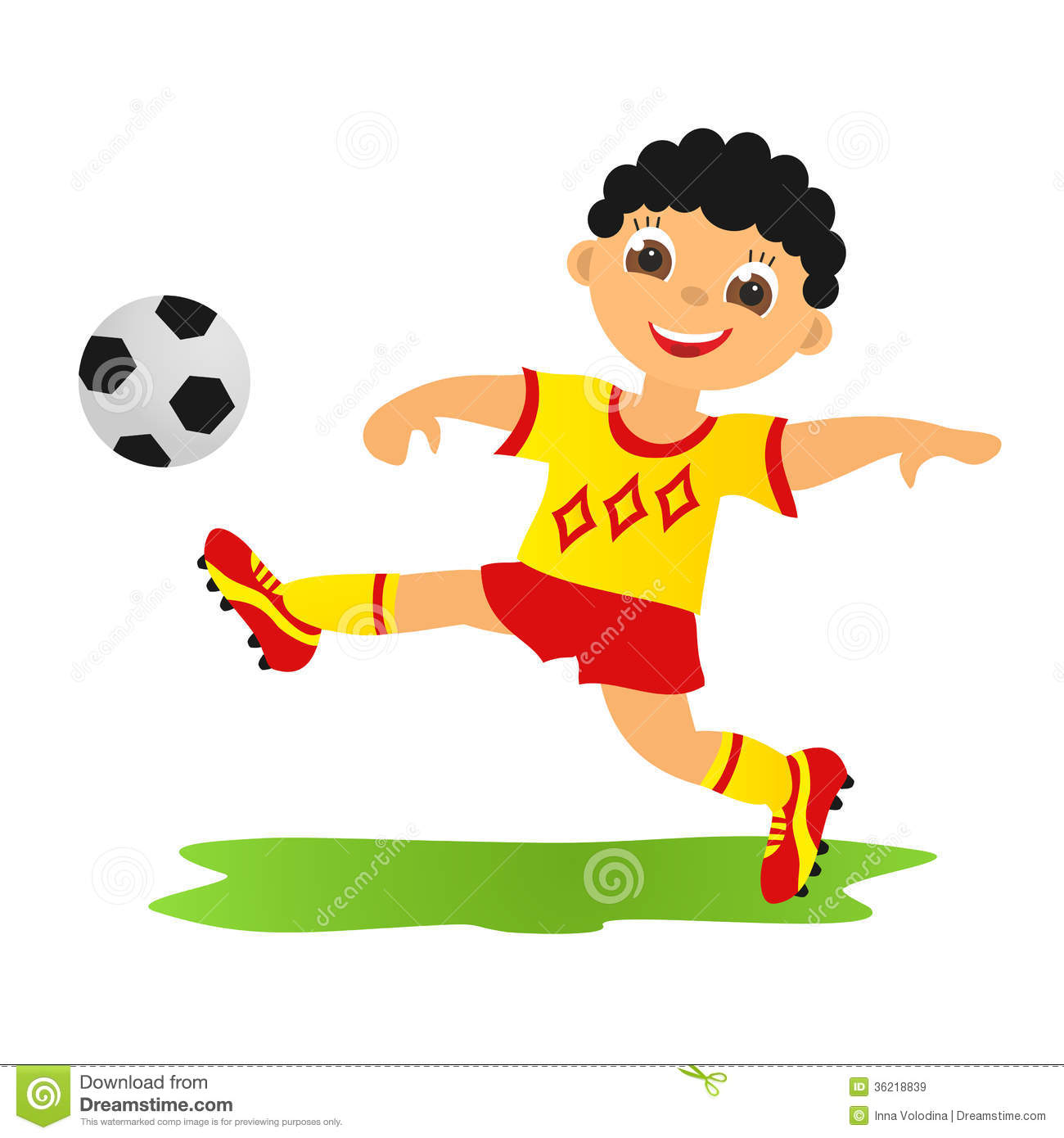 Boy Playing Football Royalty Free Stock Images   Image  36218839