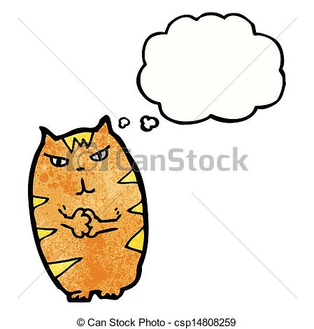 Clipart Vector Of Cartoon Mean Cat Csp14808259   Search Clip Art