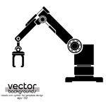 Contains Transparencies Yellow Robots Arm Vector Illustration Eps10