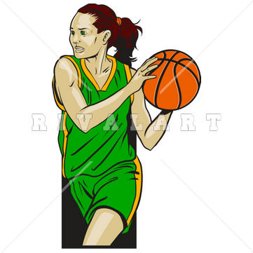 Girls Basketball Clipart Images Girl Playing Basketball