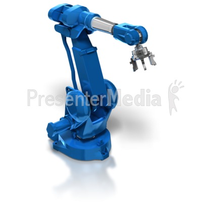 Industrial Robot Arm Presentation Clipart