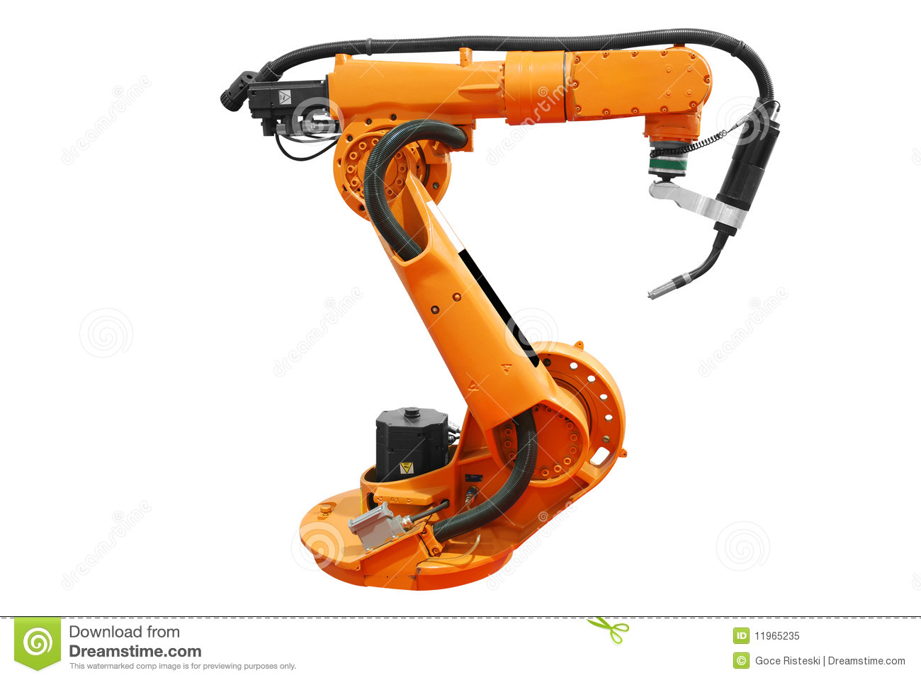 Industrial Robotic Arm Isolated Royalty Free Stock Photo   Image