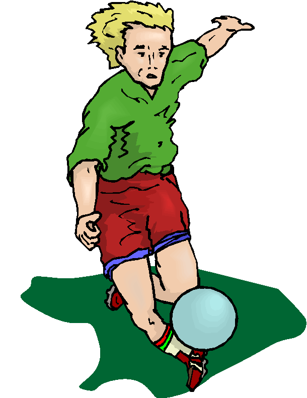 Man Playing Football Free Clipart   Free Microsoft Clipart