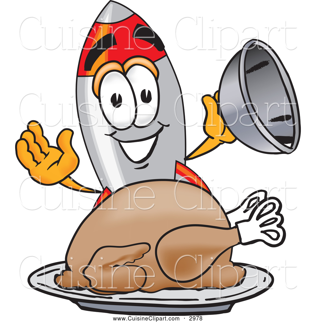 Preview  Cuisine Clipart Of A Smiling Rocket Mascot Cartoon Character    