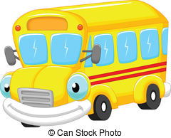 School Bus Cartoon   Vector Illustration Of School Bus