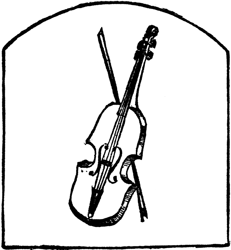 Violin Outline Clip Art