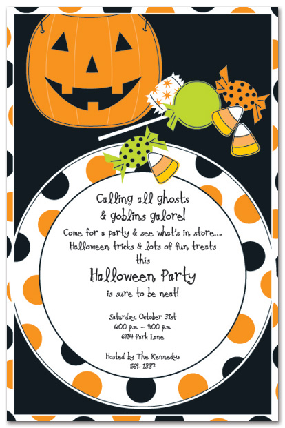 18  Gallery Images For Halloween Potluck Invitation Wording