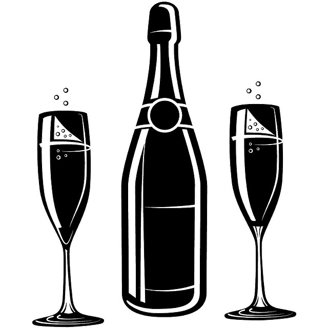 Champagne And Glasses Vector Image   Flickr   Photo Sharing