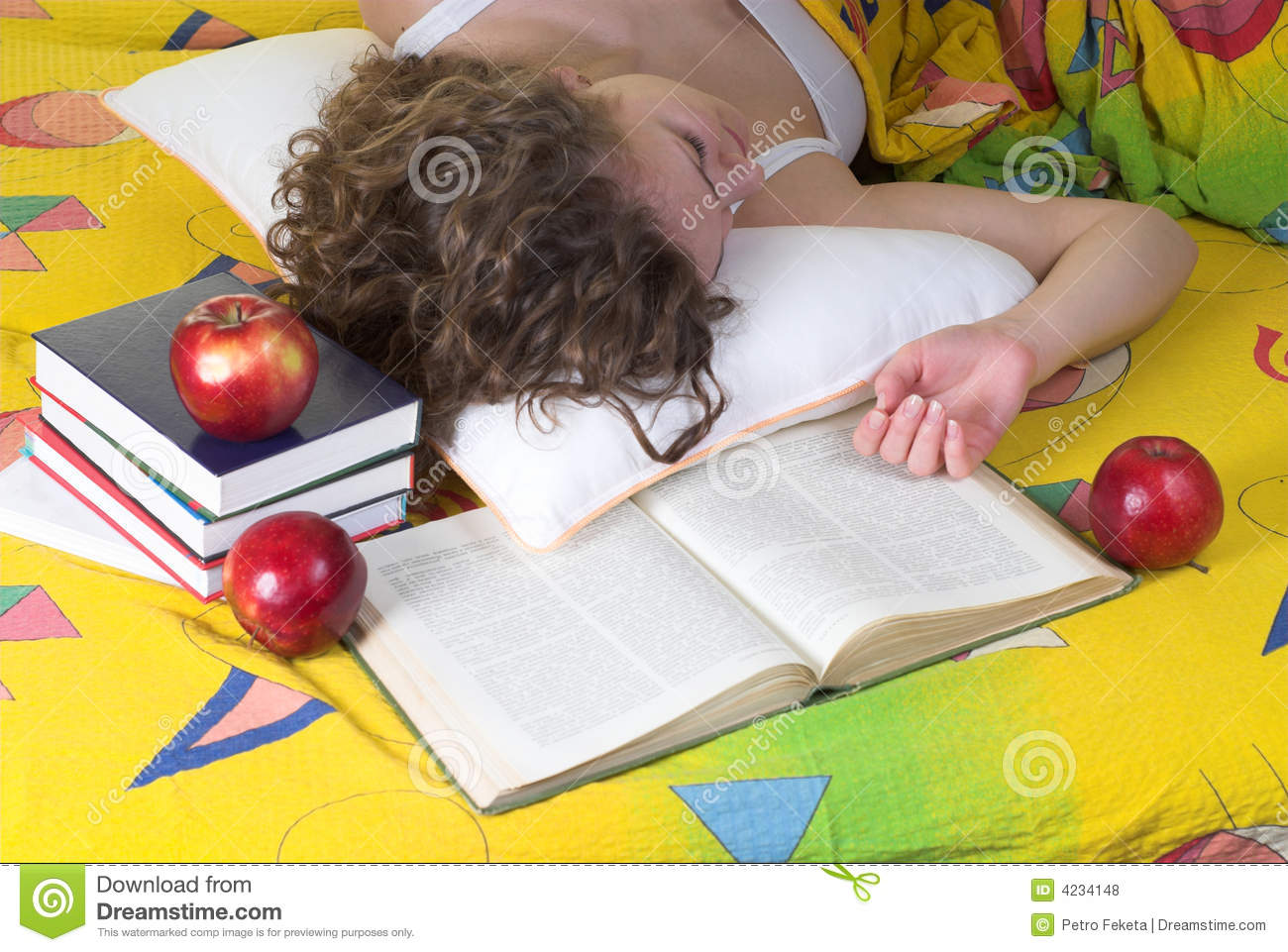 Exhausted Student Royalty Free Stock Photos   Image  4234148