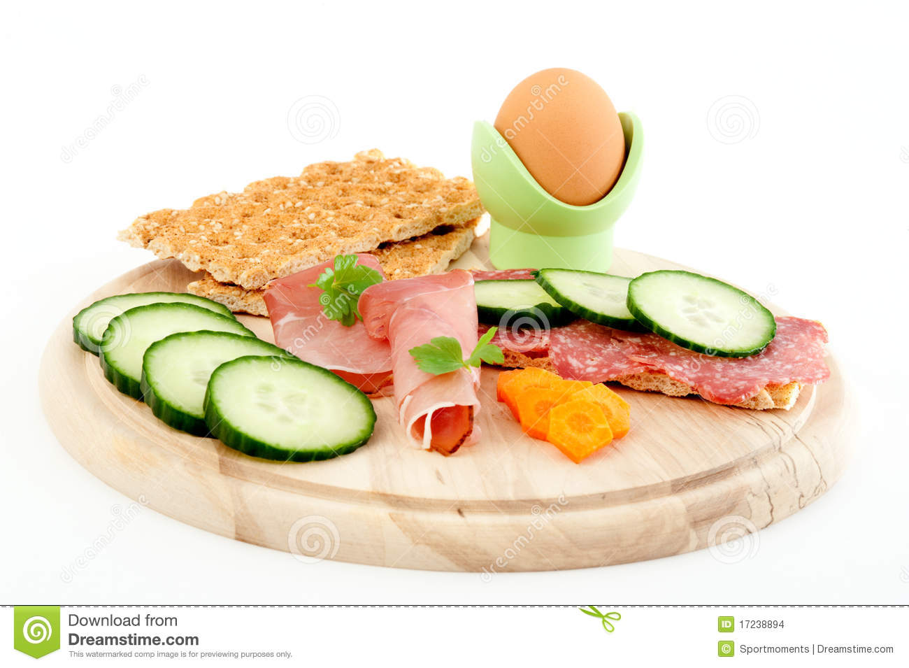 Healthy Breakfast On Board Stock Images   Image  17238894