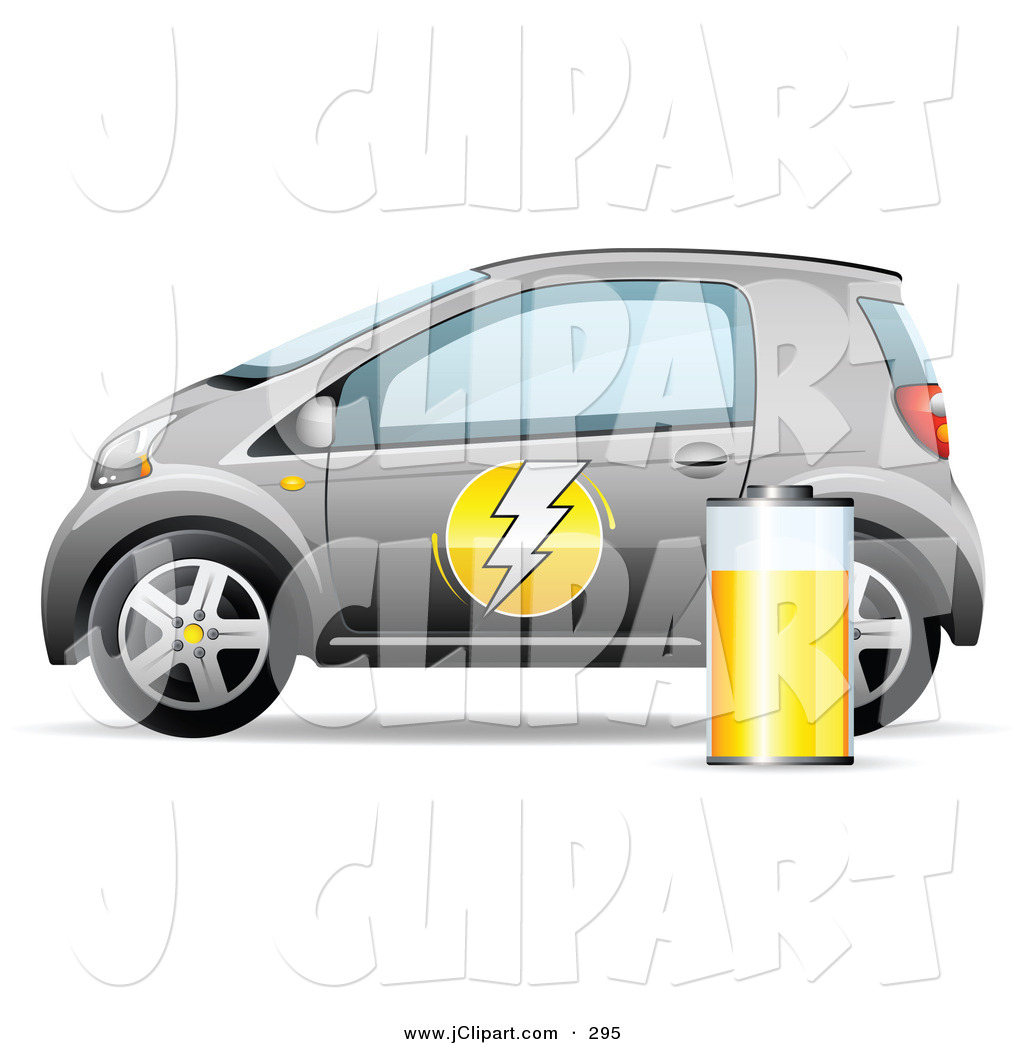 Lightning Bolt On The Door And A Yellow Battery On The Side Door By