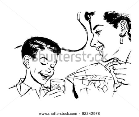 Mother Son Dance Clip Art Mother And Son Drinking