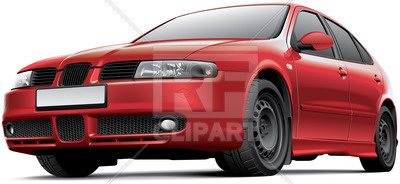 Red Hatchback   Car Front Side View 72201 Design Elements Download    