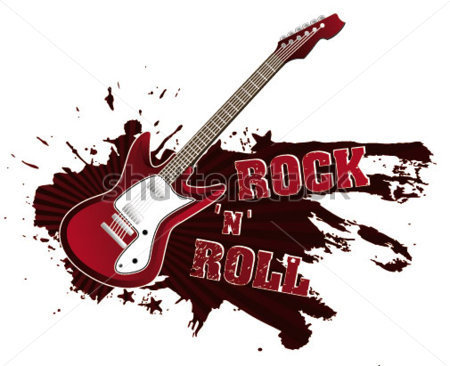 Rock N Roll Guitarra Roja Im Genes Predise Adas  Clip Arts    