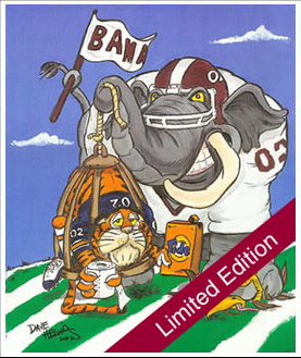 Roll Tide Alabama Crimson Tide Football Mascot Sports Art Print