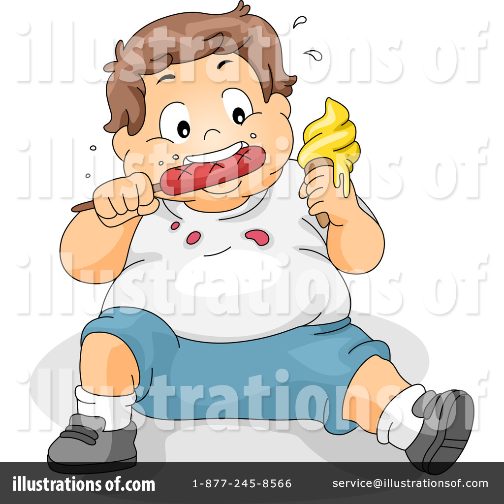 Royalty Free  Rf  Child Obesity Clipart Illustration  1104179 By Bnp