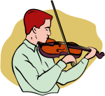 Violin Player Clip Art