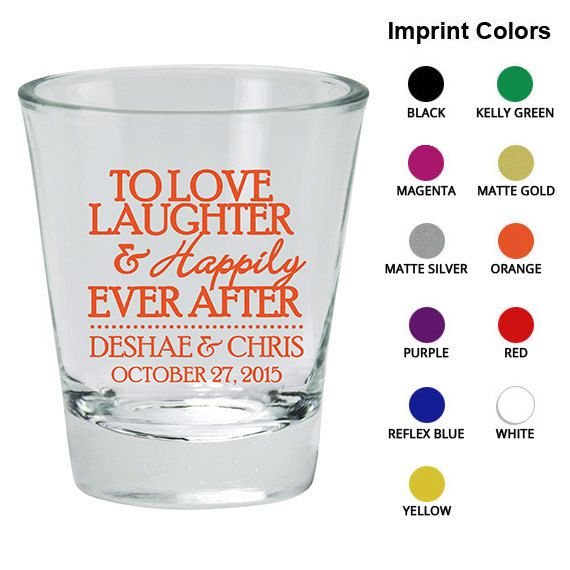 Wedding Shot Glasses Clipart 1416 Love Laughter By Myweddingstore  85