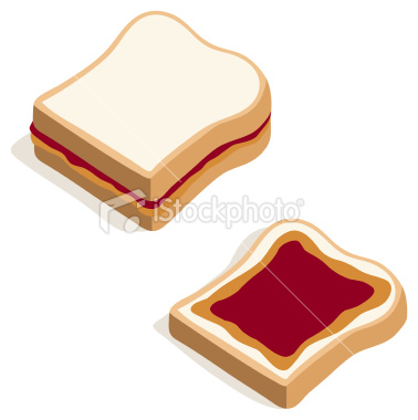 Cartoon Peanut Butter And Jelly Sandwich Peanut Butter And Jelly