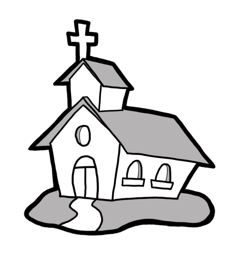 Church Clip Art Black And White   Clipart Panda   Free Clipart Images