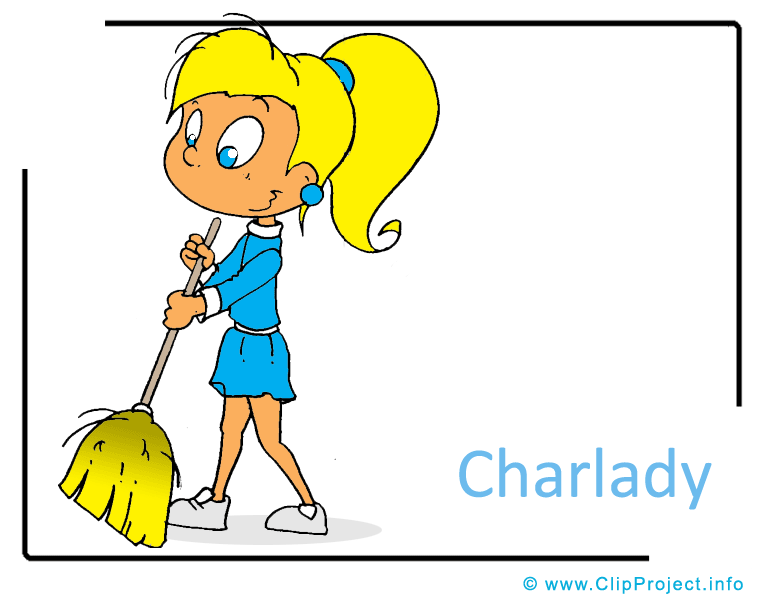 Clip Art Title  Charlady Clipart Image   Career Clipart Images