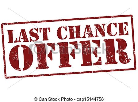 Clipart Vector Of Last Chance Offer Stamp   Last Chance Offer Grunge