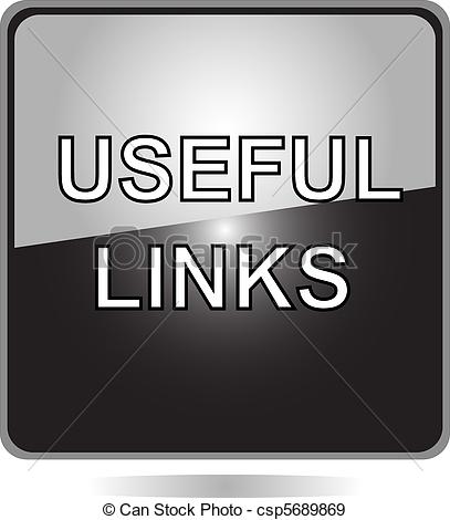 Eps Vectors Of Useful Links Black Web Button   Useful Links Black