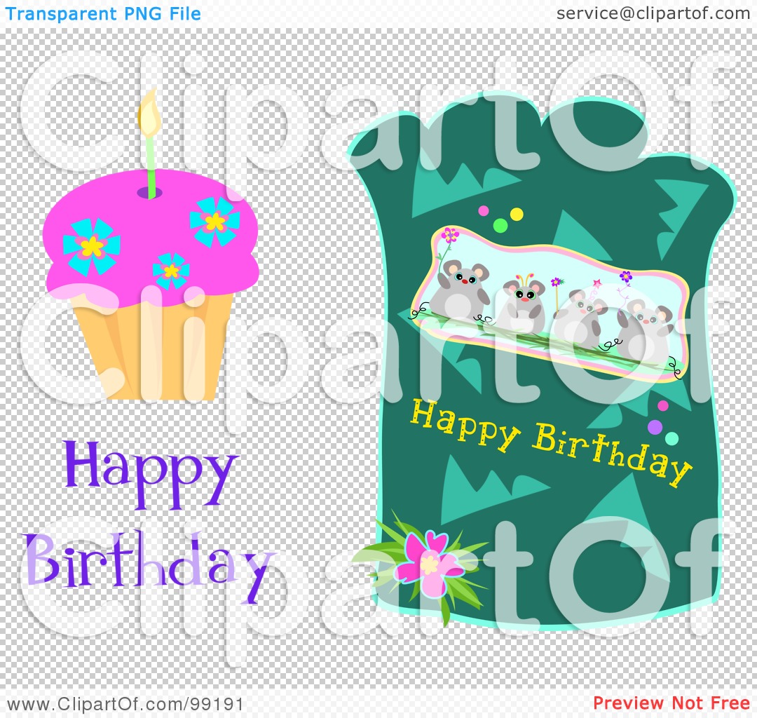 Free  Rf  Clipart Illustration Of A Digital Collage Of Happy Birthday
