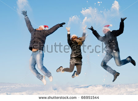 Happy Young People Happy Young People Jumping