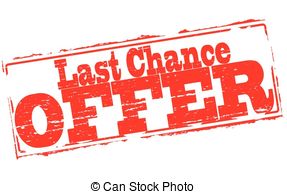 Last Chance Offer   Rubber Stamps With Text Last Chance