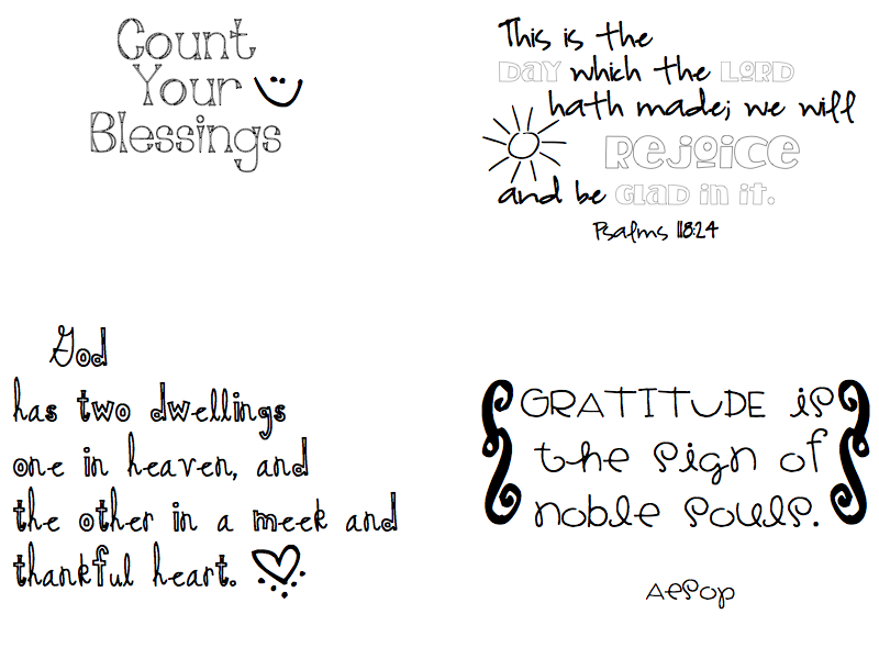 Made A Few Quotes With Fonts And Clip Art I Liked 