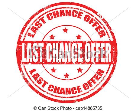 Of Last Chance Offer Stamp   Grunge Rubber Stamp With Text Last