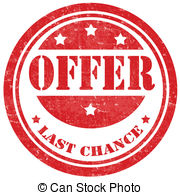 Offer Stamp   Grunge Rubber Stamp With Text Offer Last