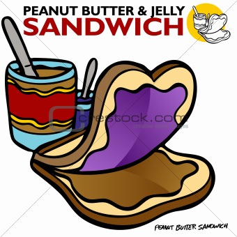 Peanut Butter And Jelly Sandwich Clipart   Clipart Best