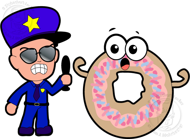Police Officer And Donut Showdown   Skybacher S Locker