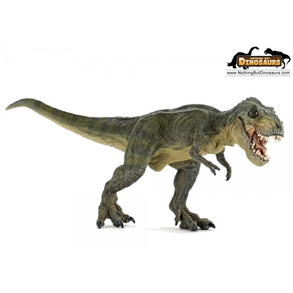 Realistic Green Running T Rex Tyrannosaurus Dinosaur Toy Replica Model