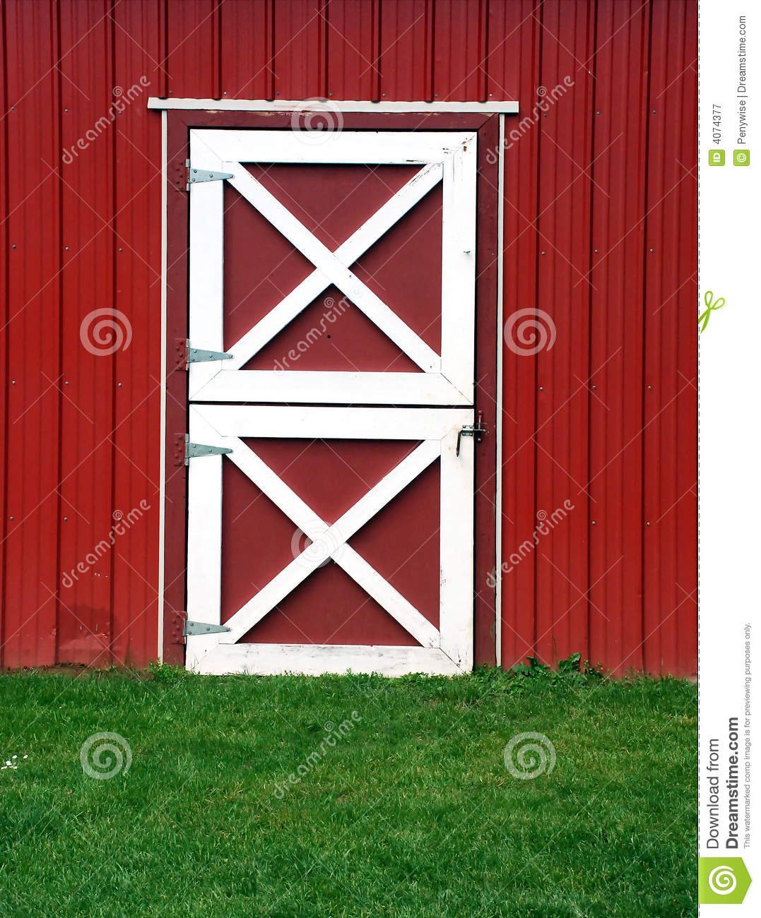 Red Barn Door Royalty Free Stock Photography   Image  4074377