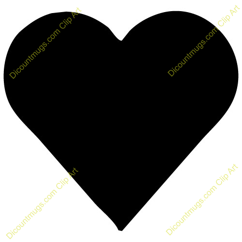 Solid Black Heart Clipart Description Pictures