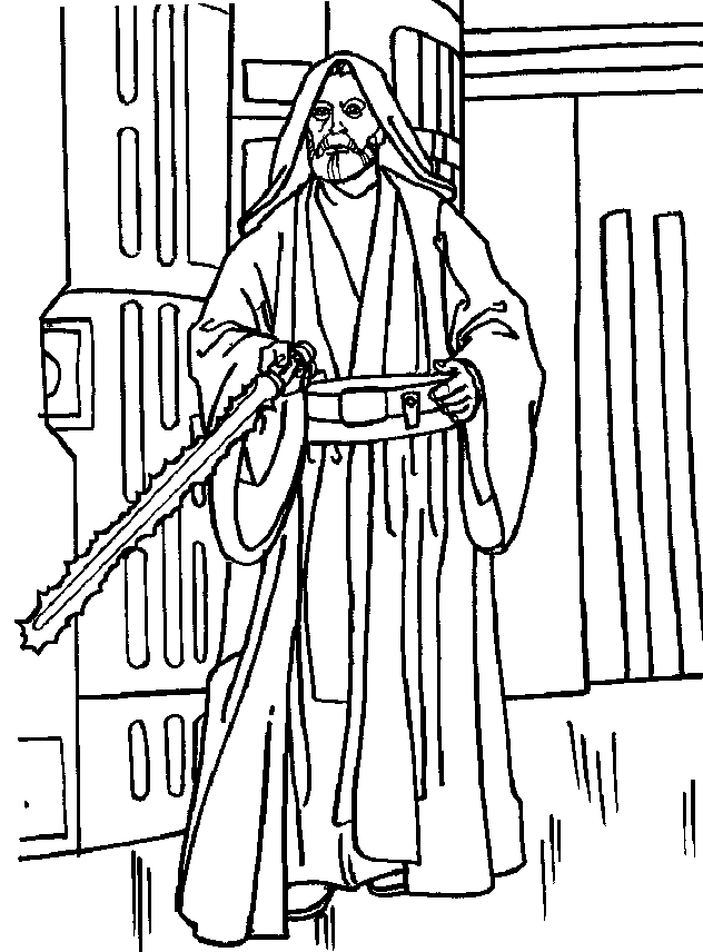 Star Wars Obi Wan Coloring Pages
