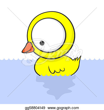 Vector Art   Big Eyed Duck  Clipart Drawing Gg58804149   Gograph