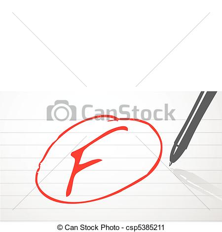 Art Of Failed Test Illustration Design Csp5385211   Search Clipart