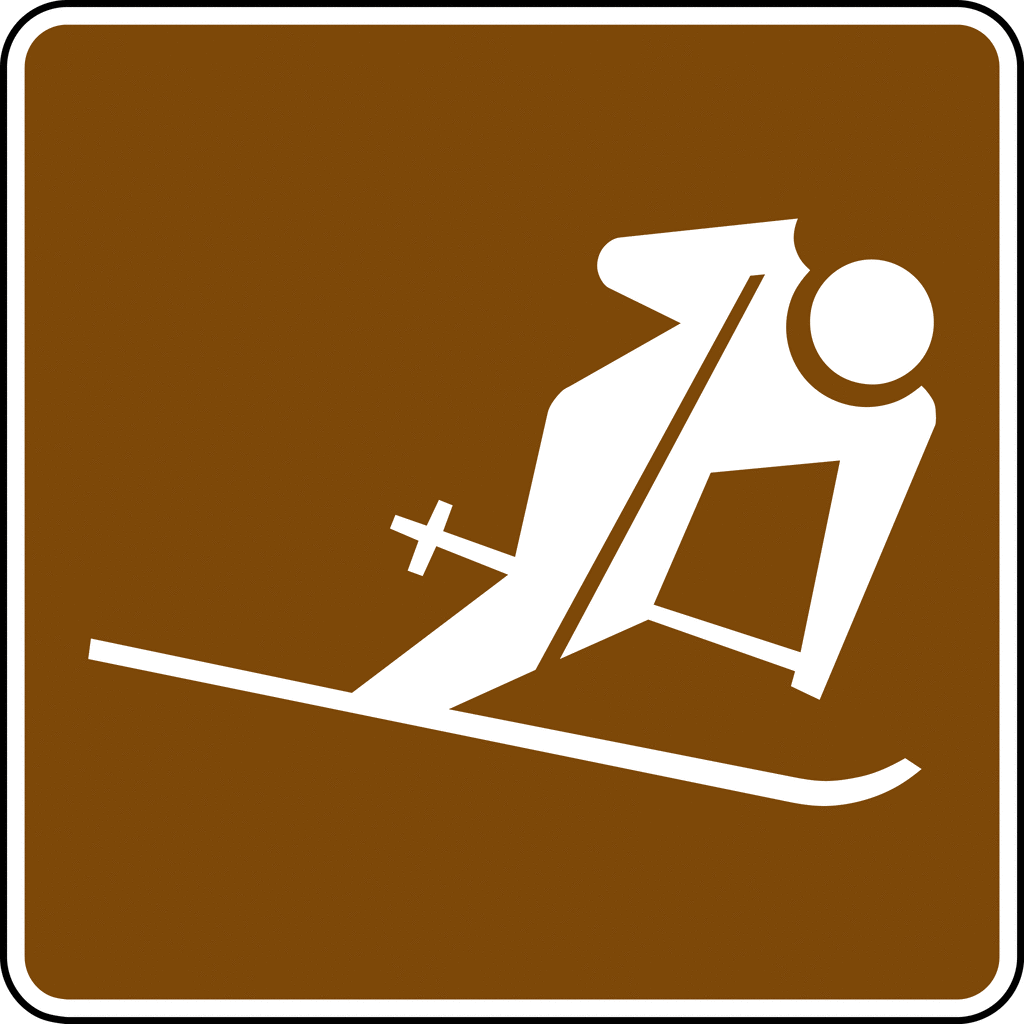 Downhill Skiing Color   Clipart Etc