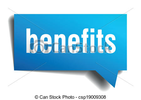 Employee Benefits Clipart Benefits Blue 3d Realistic