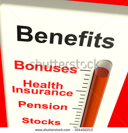 Employee Benefits Clipart Benefits Meter Shows Bonus