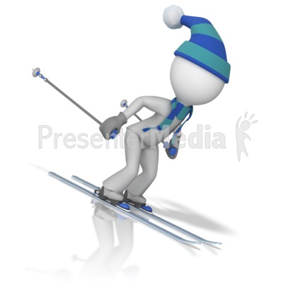 Figure Downhill Skiing   Presentation Clipart   Great Clipart For