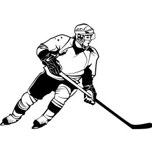 Hockey Player Vector Image