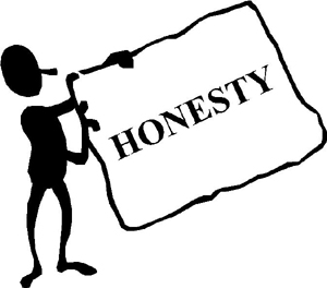 Or Fact Of Being Hones Uprightness And Fairness Honesty Clipart